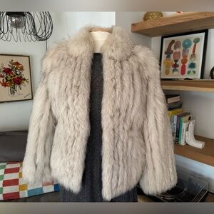 Saga Furs Blue Fox Vintage Real FurJacket/Coat in perfect condition. Size 6.